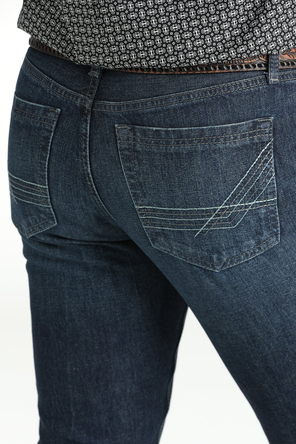 CINCH MEN'S SLIM FIT IAN BOOTCUT JEANS- DARK STONEWASH - OCT 25