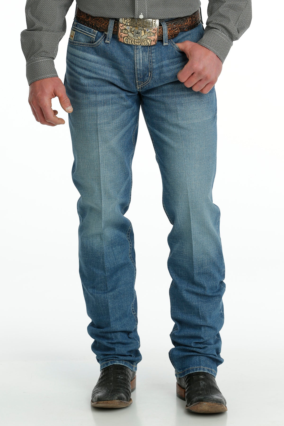 CINCH MEN'S SLIM FIT JESSE - MEDIUM STONEWASH