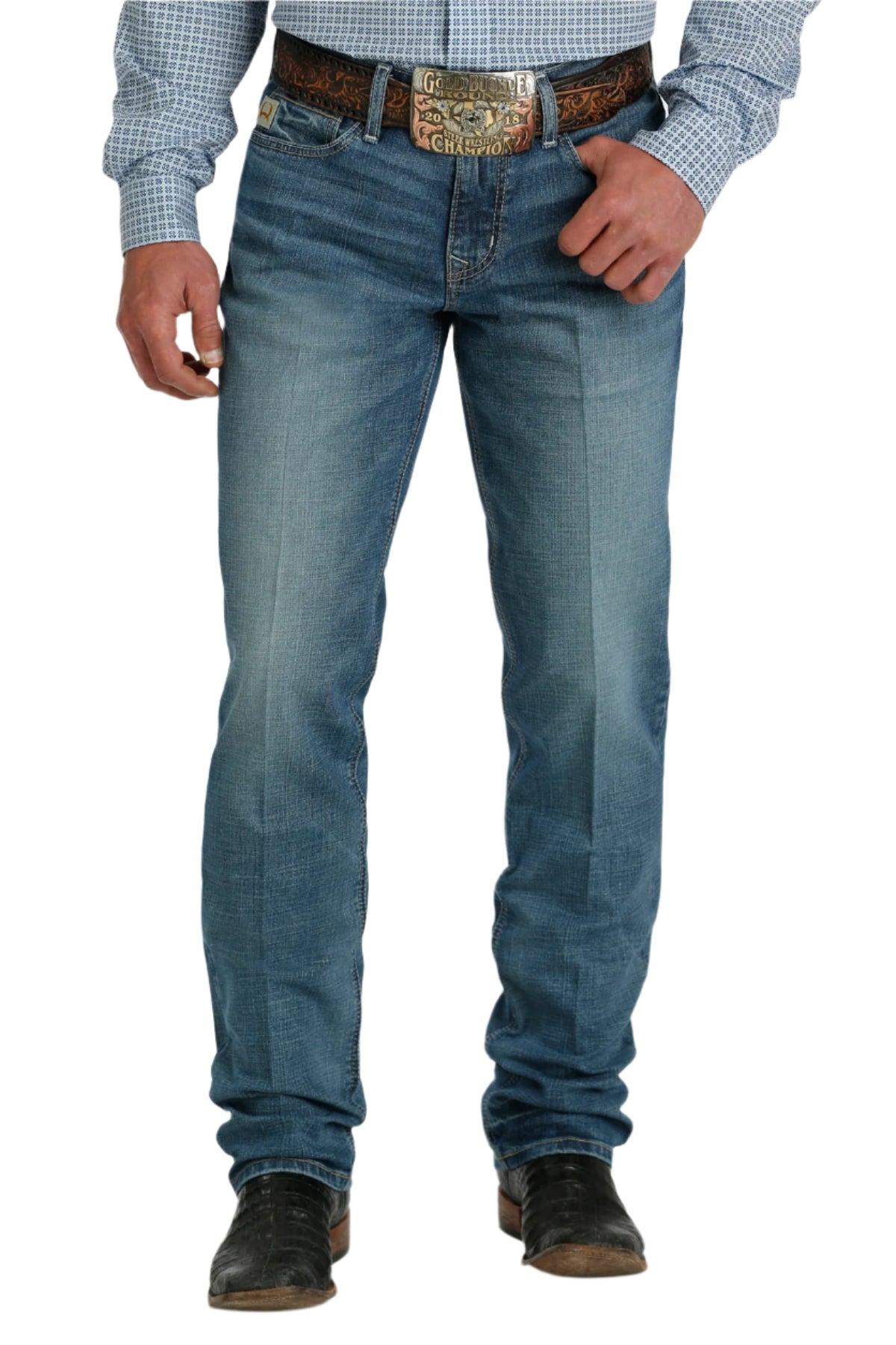 CINCH MEN'S SLIM FIT JESSE - MEDIUM STONEWASH