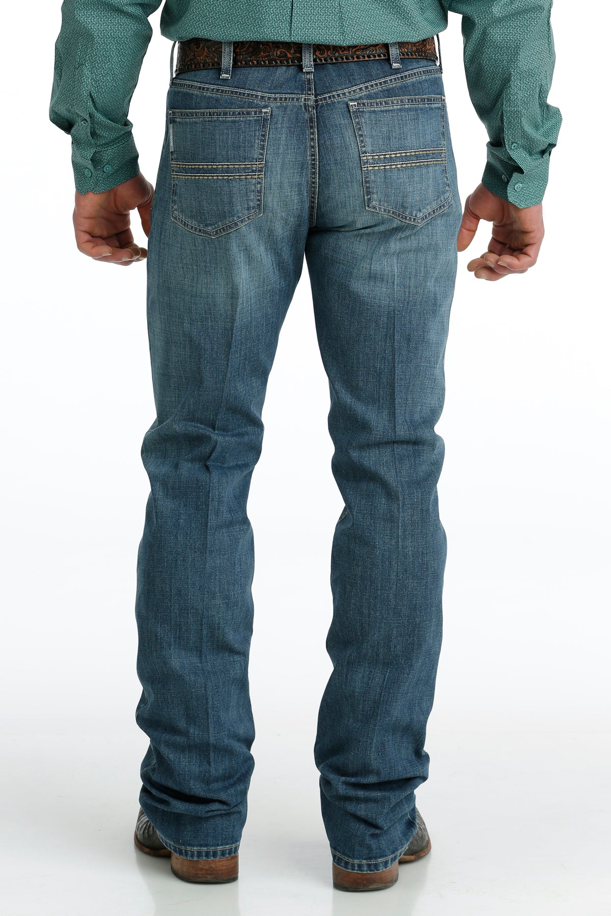 CINCH MEN'S SLIM FIT SILVER LABEL JEAN - MEDIUM STONEWASH