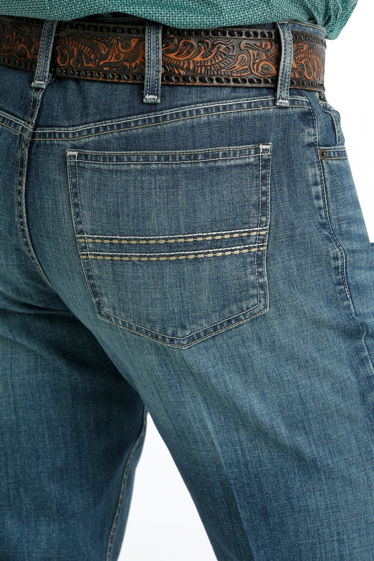CINCH MEN'S SLIM FIT SILVER LABEL JEAN - MEDIUM STONEWASH