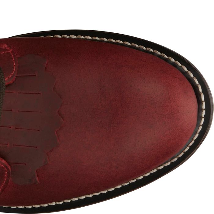 JUSTIN LADIES MCKEAN 7" LACE-UP ROPER - RED