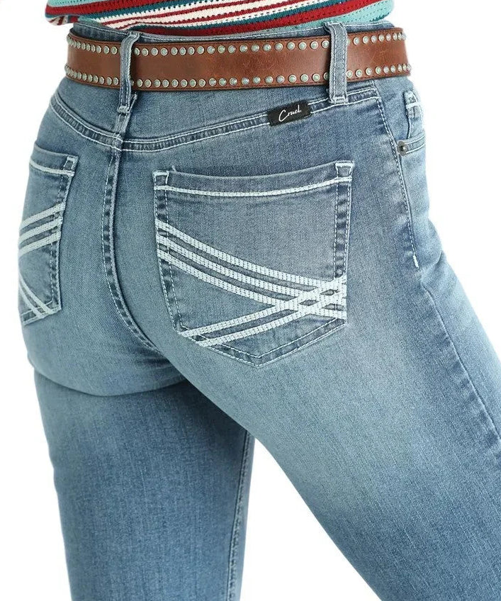 CRUEL GIRL WOMEN'S MILA MEDIUM STONE TROUSER JEANS