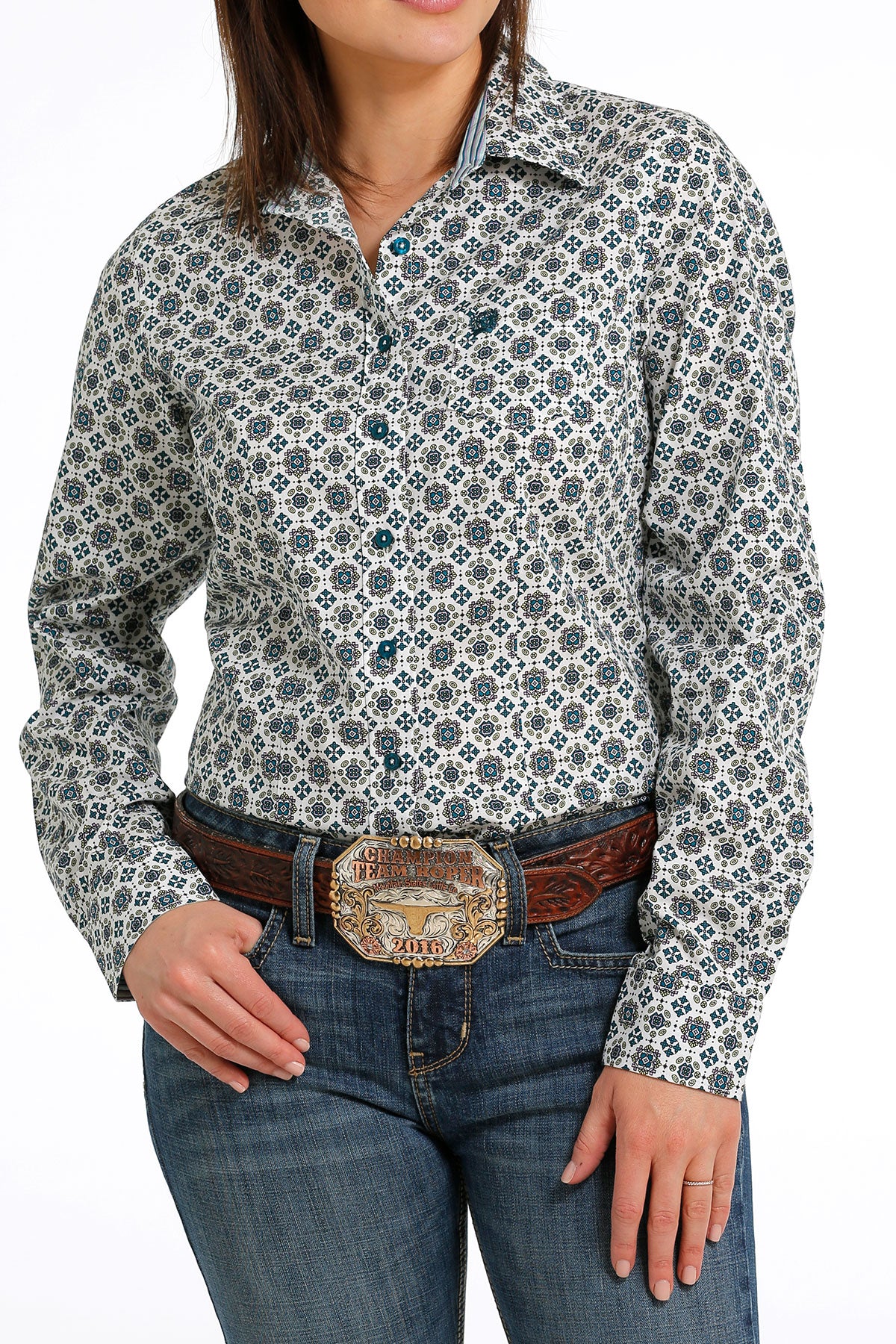 CINCH WOMENS LONG SLEEVE WESTERN SHIRT
