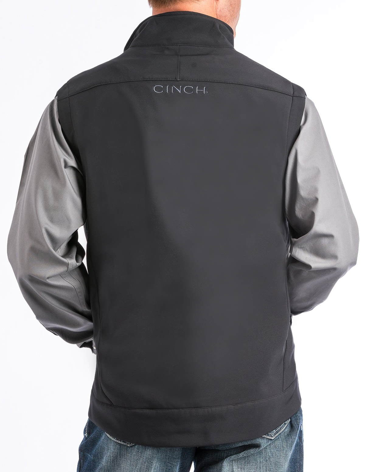 CINCH MEN'S SOLID BONDED VEST - BLACK
