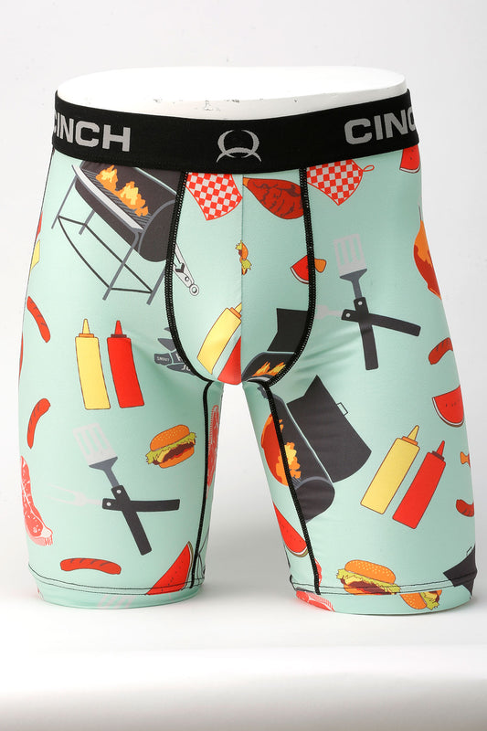 CINCH MENS 9" BBQ BOXER BRIEF