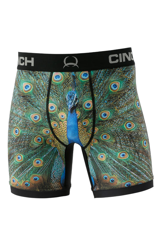 CINCH MEN'S 6" PEACOCK BOXER BRIEF