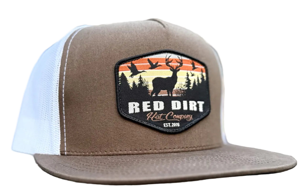 RED DIRT HAT CO OPEN SEASON CAP in BROWN/WHITE