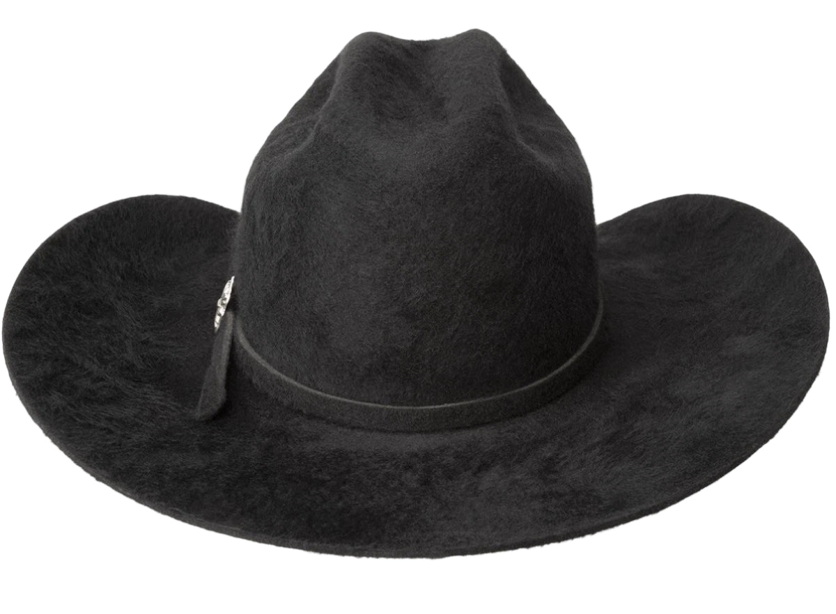BAILEY RENEGADE ORO GRIZZLY WOOL HAT - BLACK