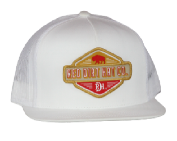 RED DIRT HAT CO NINER HAT in WHITE
