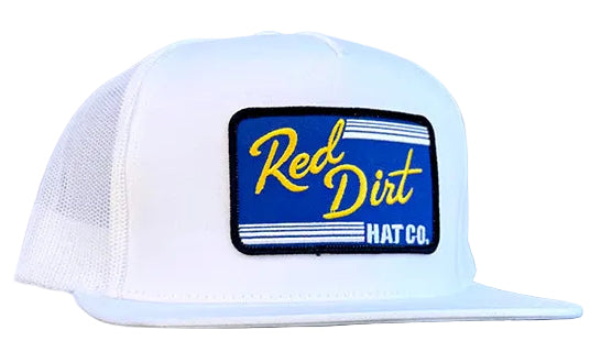 RED DIRT HAT CO BLUE COLLAR HAT in WHITE