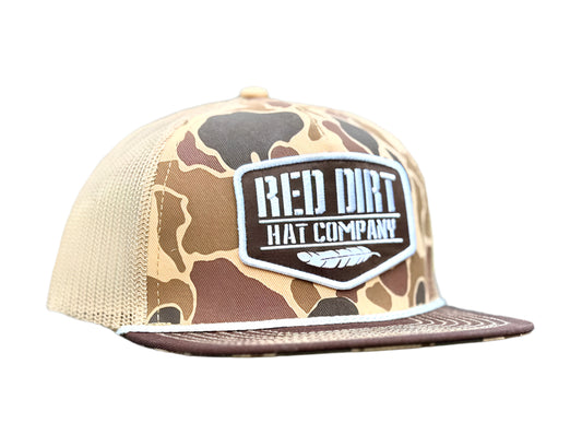 RED DIRT HAT CO. OLD SCHOOL DUCK CAMO YOUTH HAT