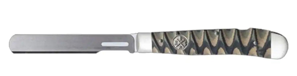 WHISKEY BENT BROWN FANG TRAPPER BULLCUTTER LOCKBLADE KNIFE