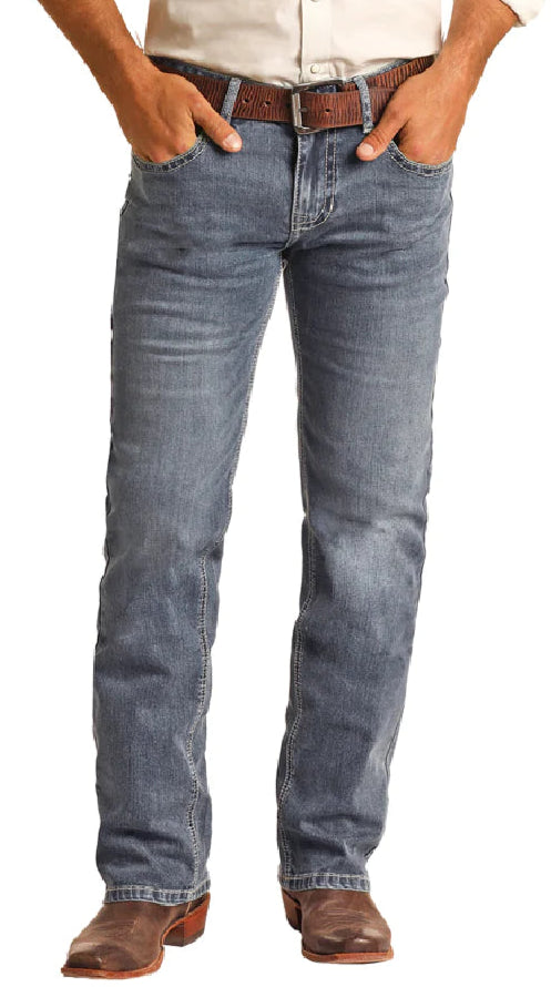 ROCK & ROLL DENIM PISTOL STACKABLE LADDER STITCH JEAN