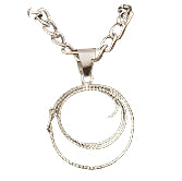 AUSTIN ACCENTS SILVER ROPE NECKLACE
