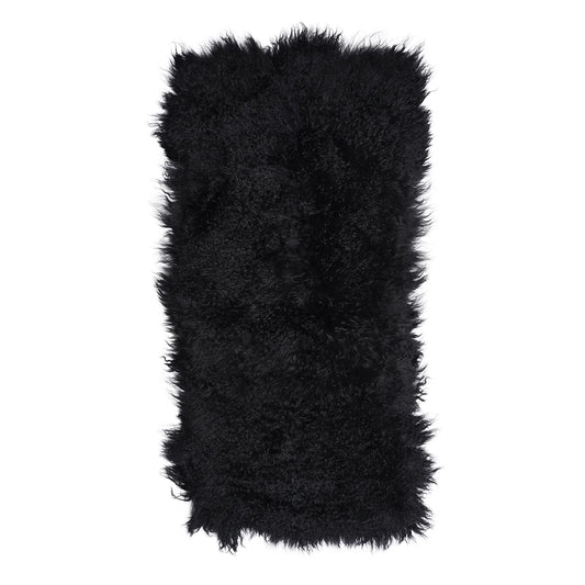 TIBETAN SHEEP THROW - BLACK