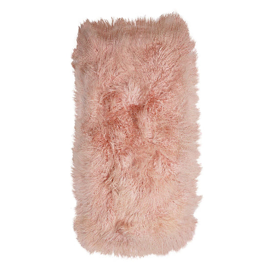 TIBETAN SHEEP THROW - BLUSH