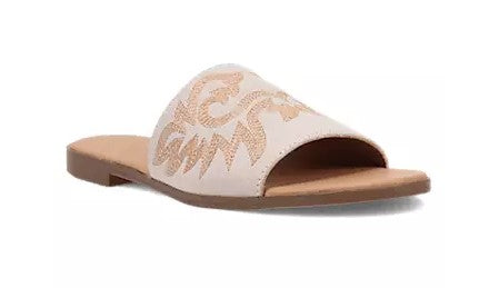 LADIES' DAN POST LASSO SLIDE SANDAL in WHITE