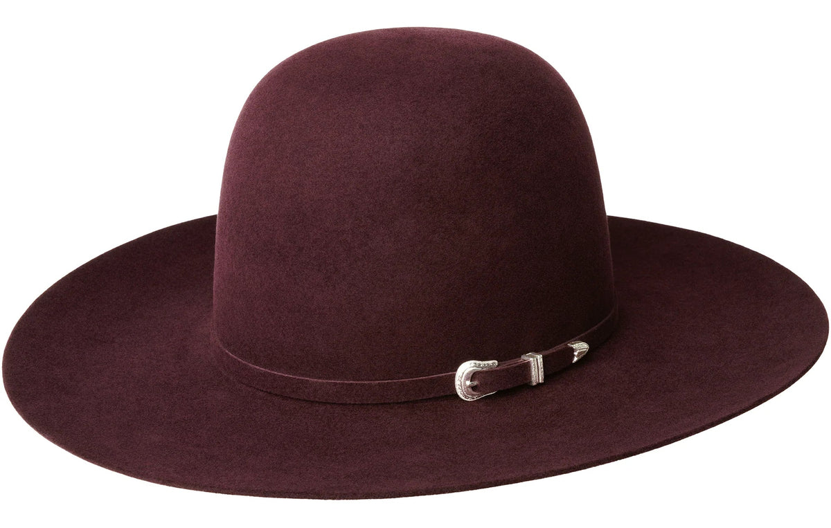 BAILEY PRO 7X 4.25" BRIM OPEN CROWN FUR FELT HAT - BLACK CHERRY