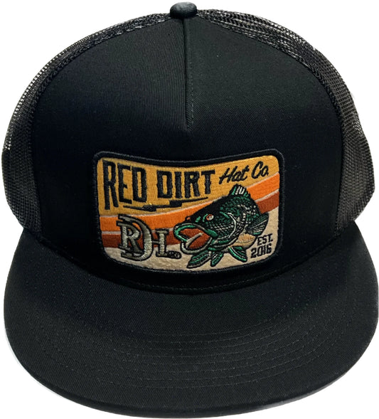 RED DIRT HAT CO WALLHANGER CAP in BLACK