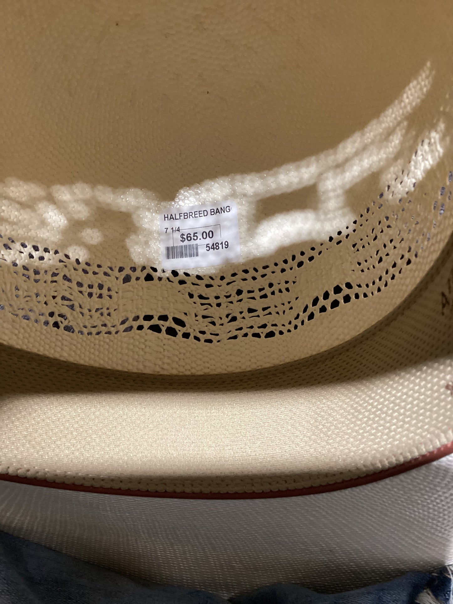 ATWOOD HALFBREED BANGORA OPEN CROWN STRAW COWBOY HAT