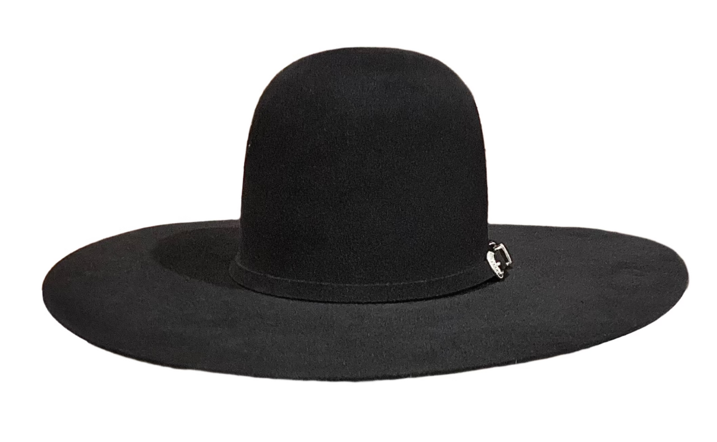 ATWOOD OPEN CROWN 5X FELT HAT - BLACK