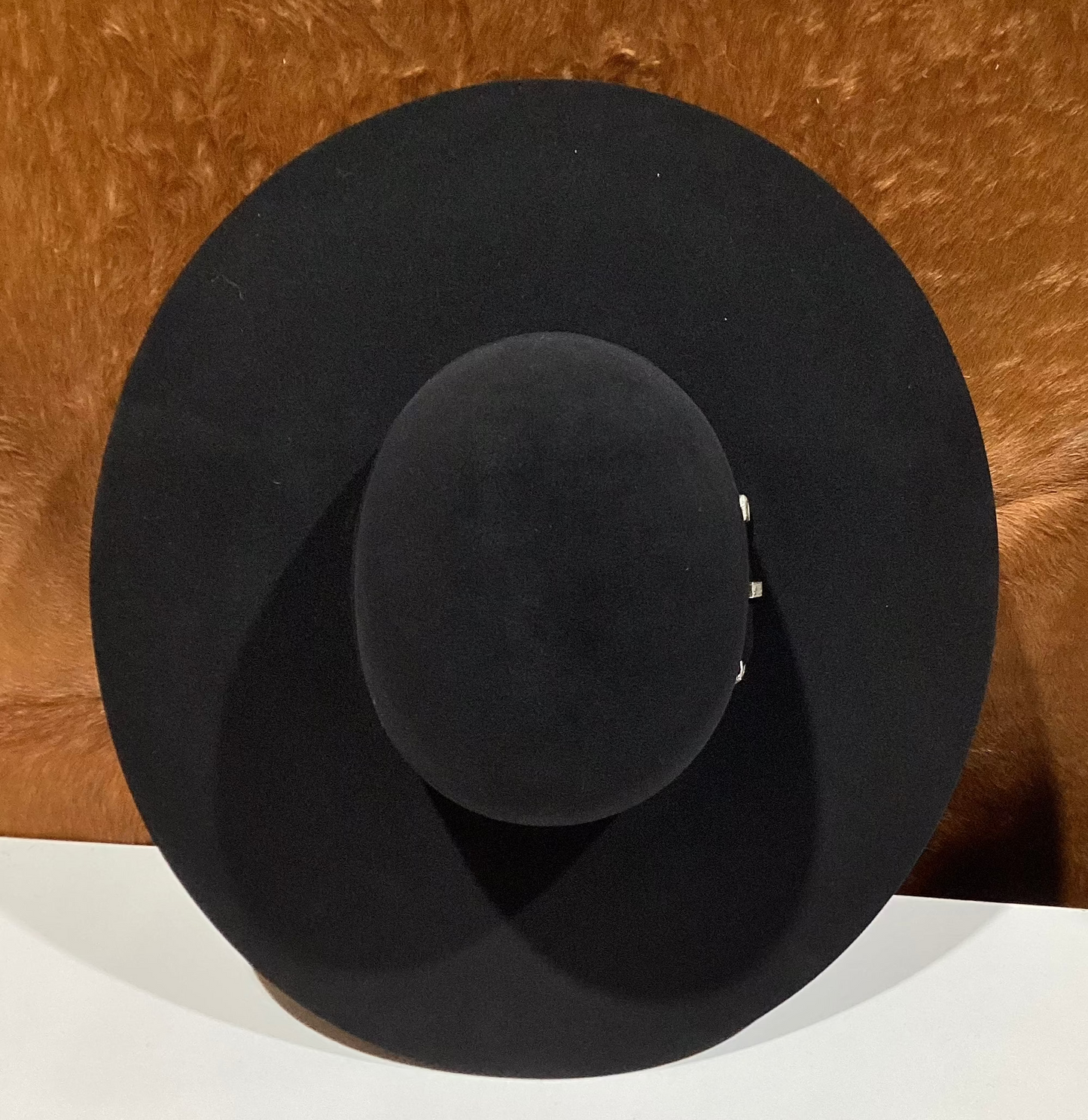 ATWOOD OPEN CROWN 5X FELT HAT - BLACK