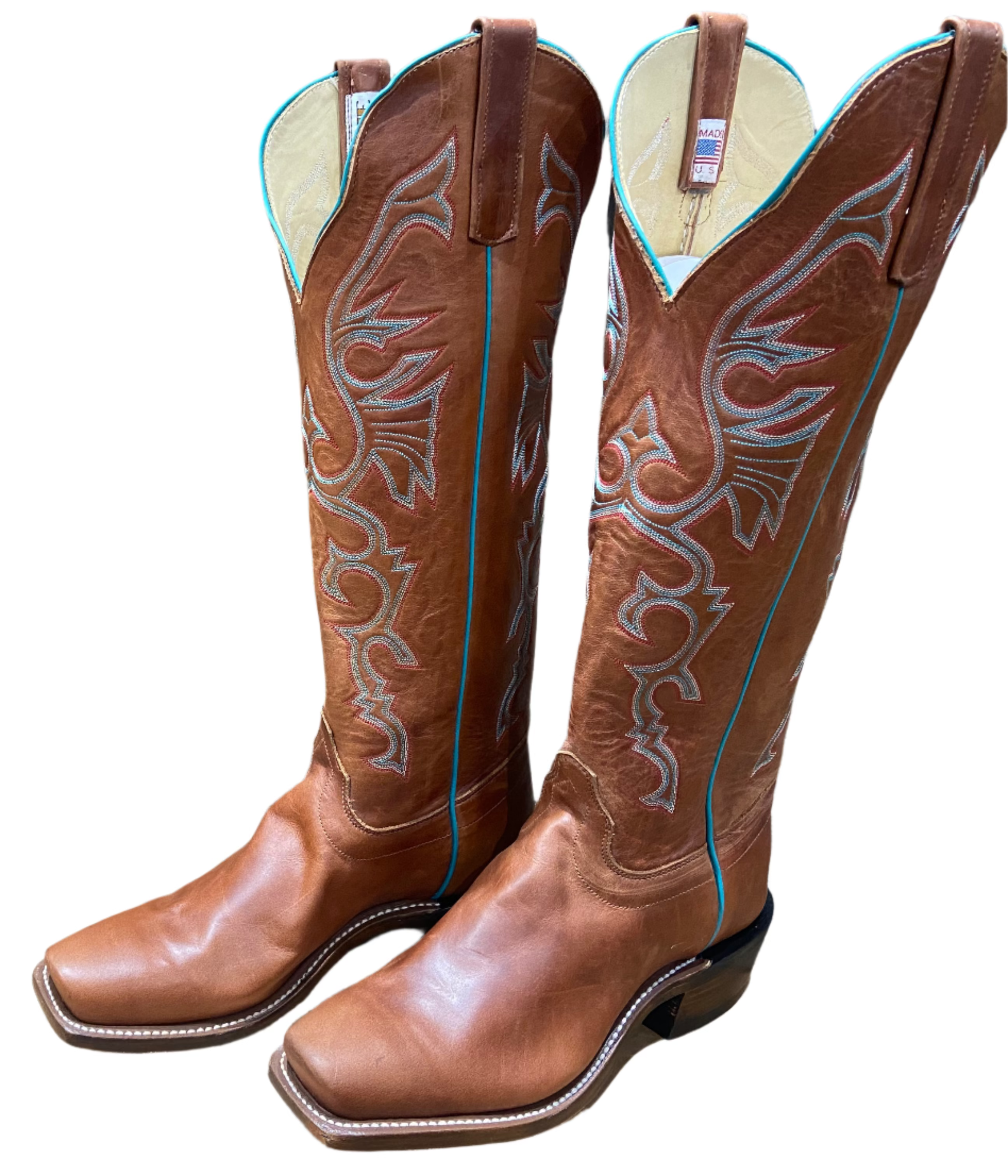 OLATHE REDWOOD MIRAGE BOOTS 10 D OLATHE REDWOOD MIRAGE BOOTS 10 D