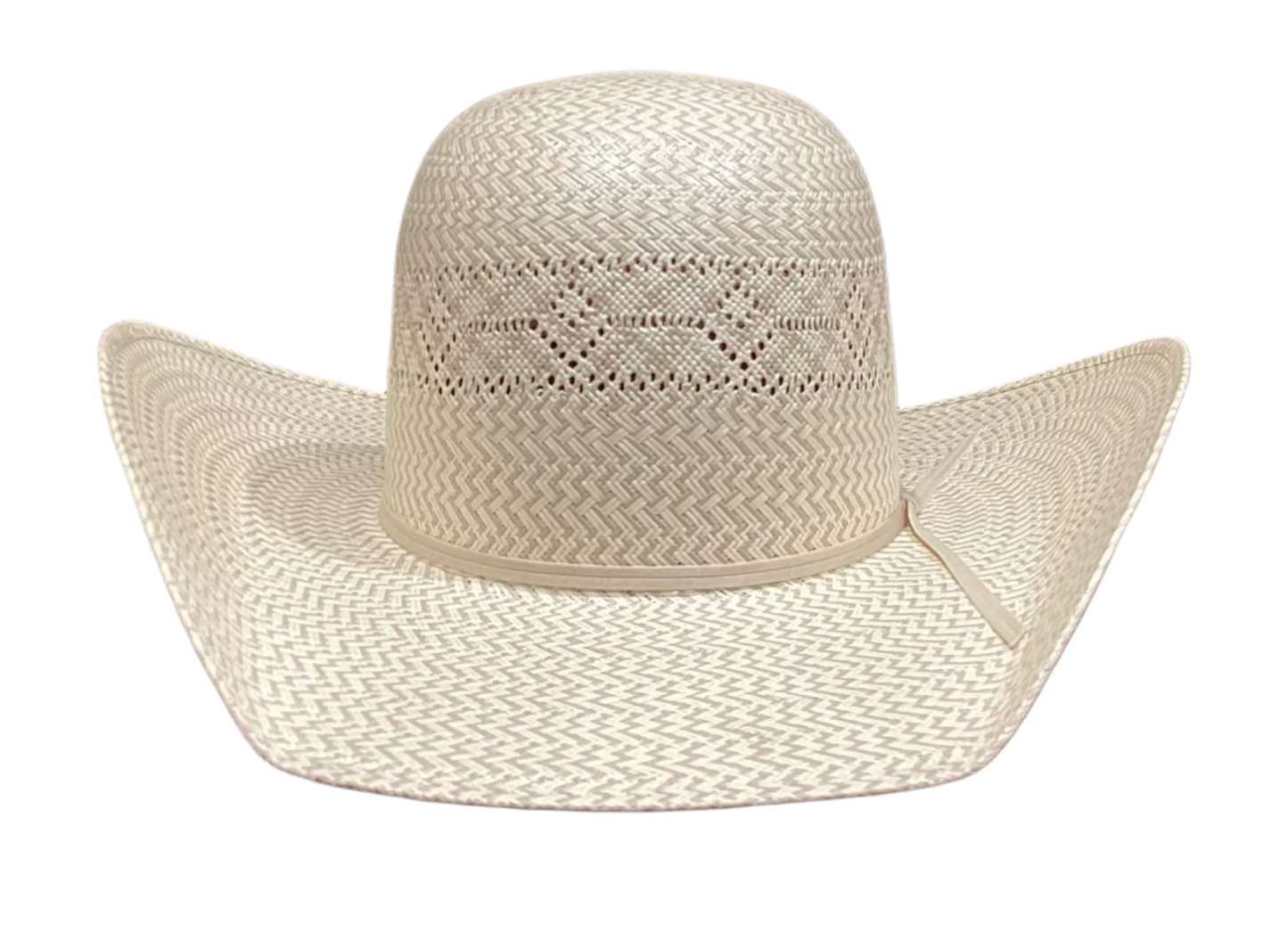 ATWOOD HALFBREED STOCKYARD OPEN CROWN STRAW COWBOY HAT - 2 TONE NATURAL