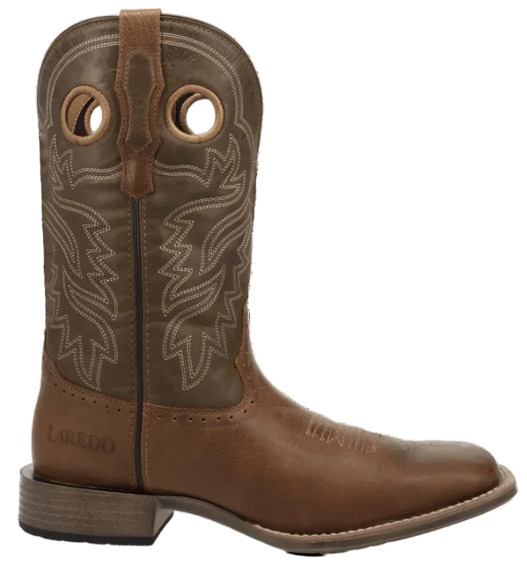 LAREDO by DAN POST MEN'S ATKINS BROWN LEATHER BOOT