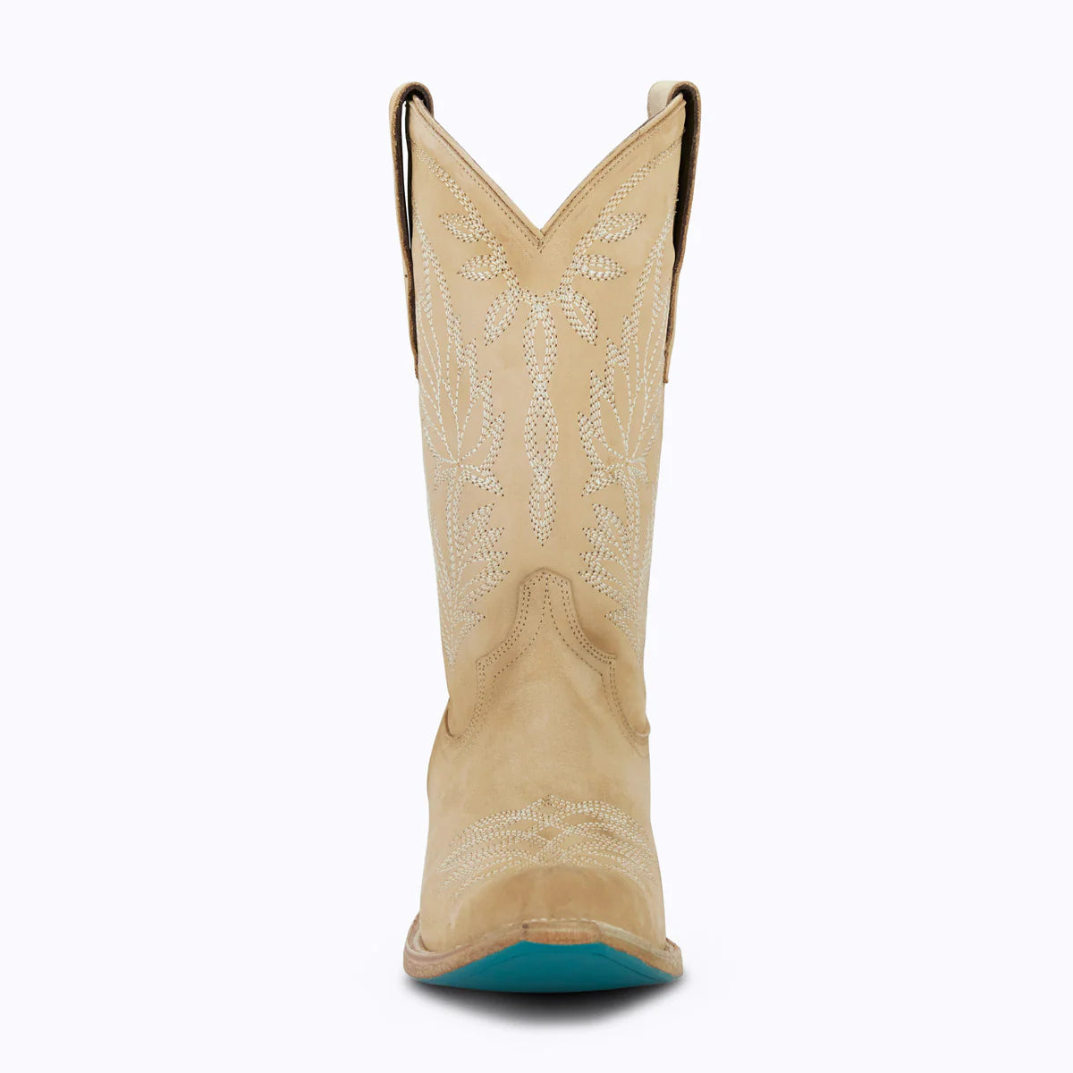 LANE "SANDAGA" MIDI COWGIRL BOOTS in BONE