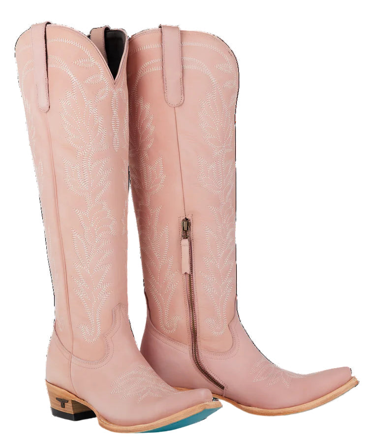 LANE "SANDAGA" KNEE HIGH BOOTS in BLUSH