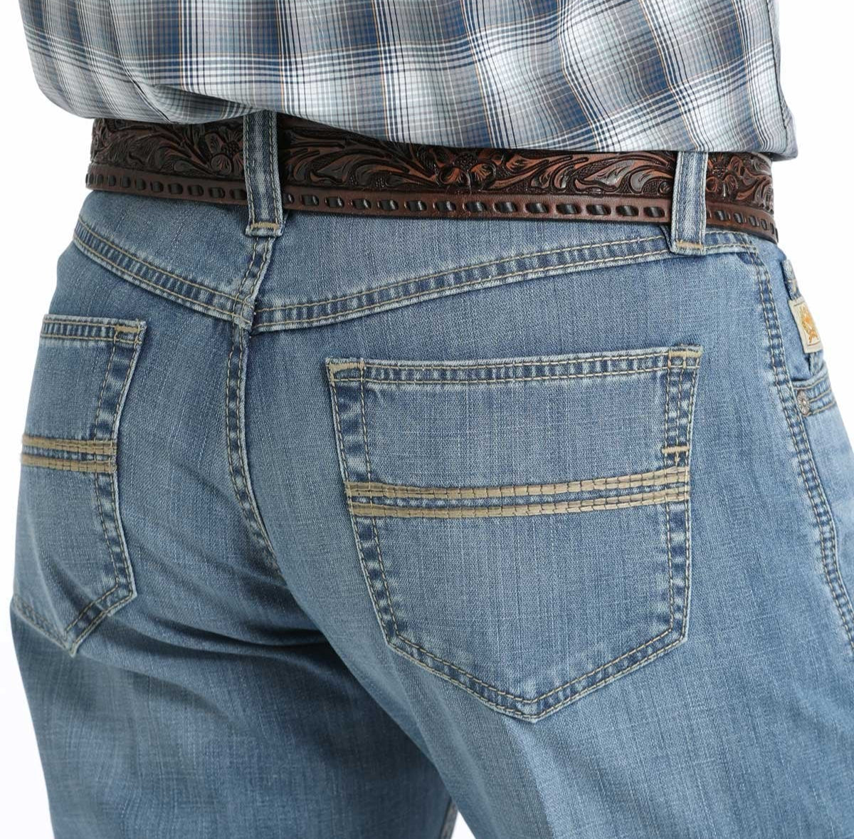 CINCH MEN'S RELAXED FIT CARTER 2.0 JEANS- LIGHT STONEWASH - MAR 25