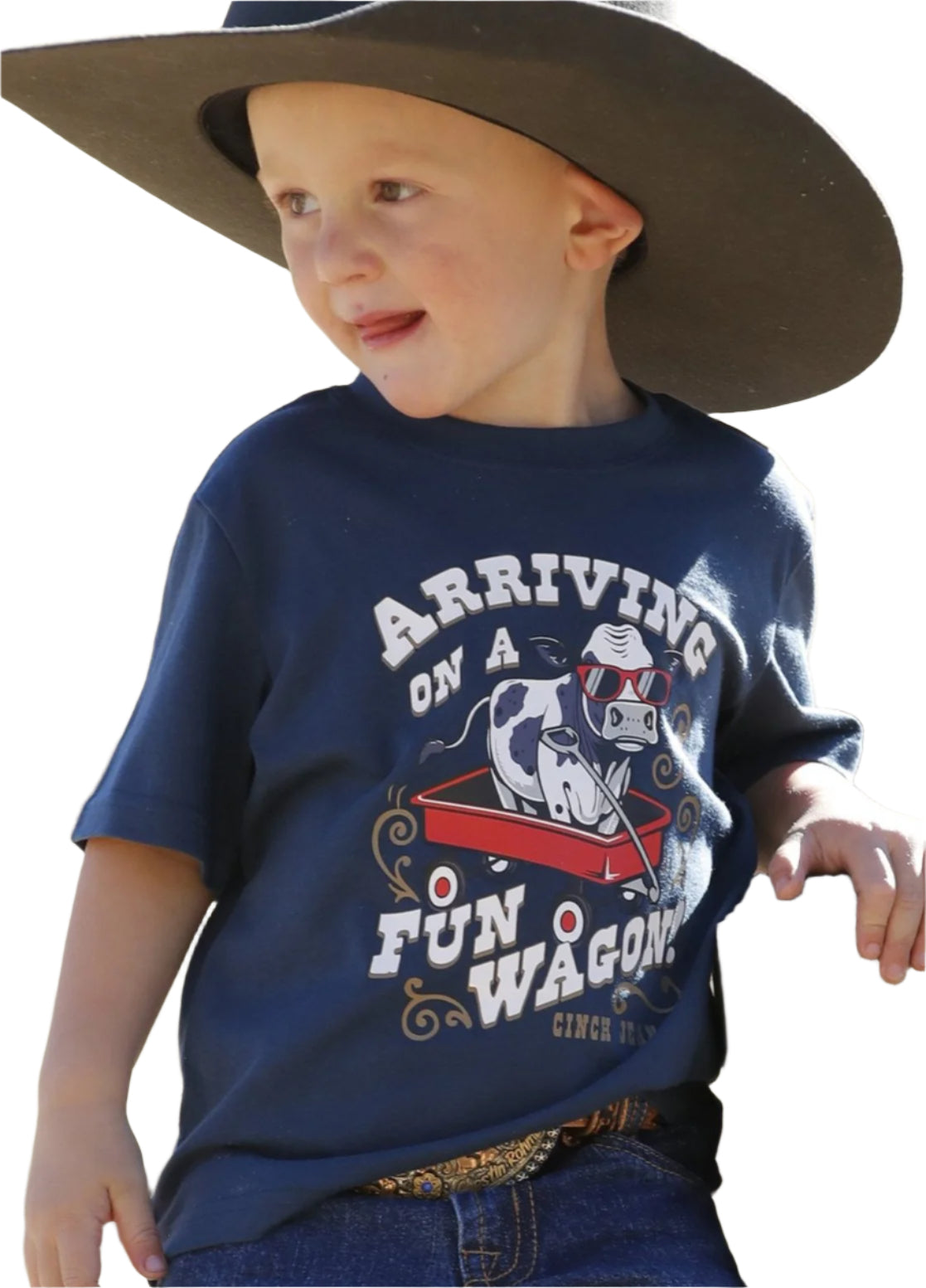 CINCH INFANT FUN WAGON TEE in NAVY