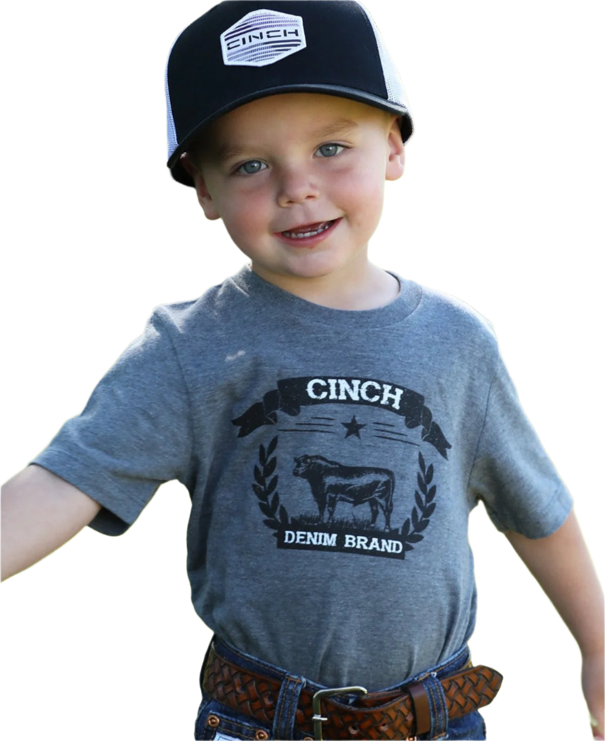 CINCH INFANT BOY'S CINCH BRAND TEE - GREY