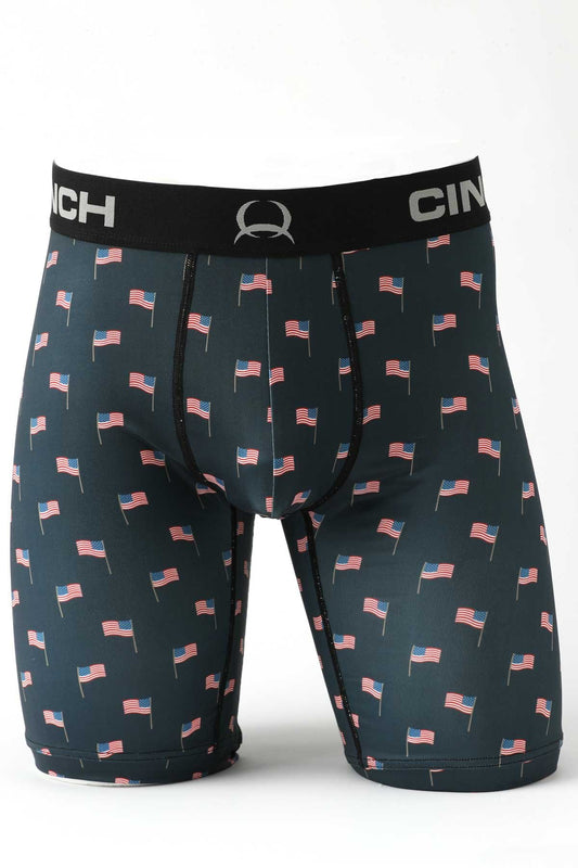 CINCH MEN'S 9" OL' GLORY BOXER BRIEF