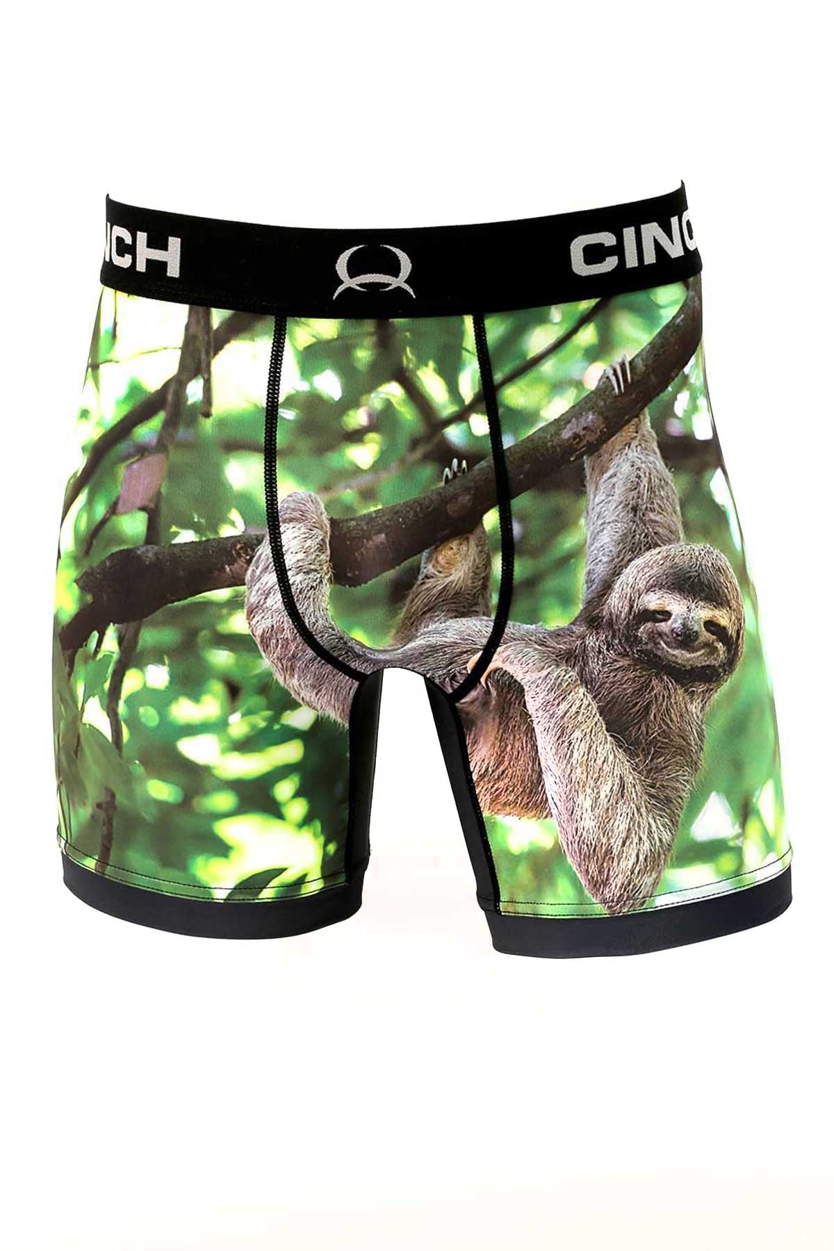 CINCH MEN'S 6" SLOTH BOXER BRIEFS - MULTI