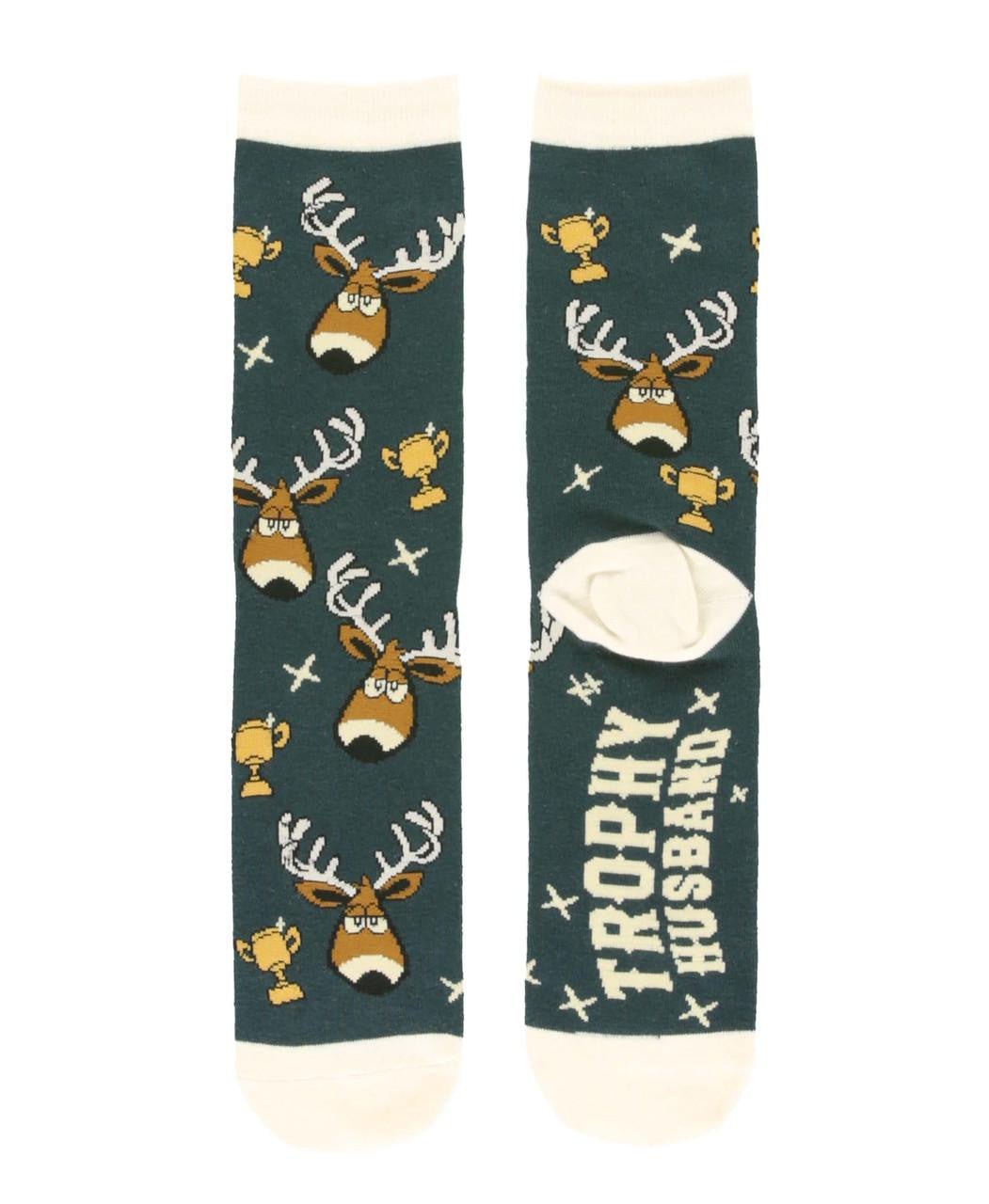 "TROPHY HUSBAND" CREW SOCKS