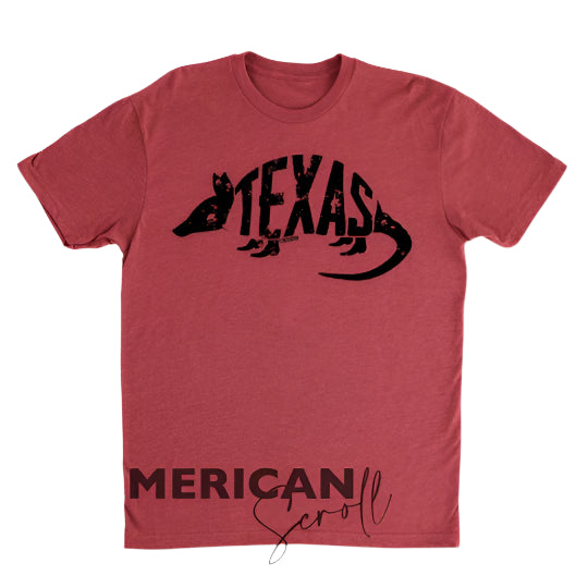 TEXAS ARMADILLO - UNISEX TEE SHIRT