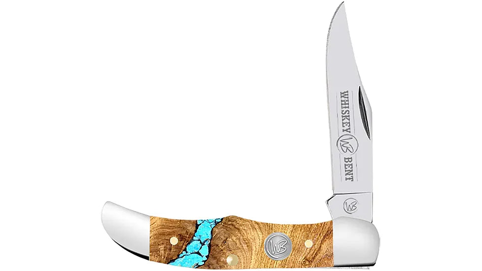 WHISKEY BENT TURQUOISE RIVER LOCKBLADE KNIFE
