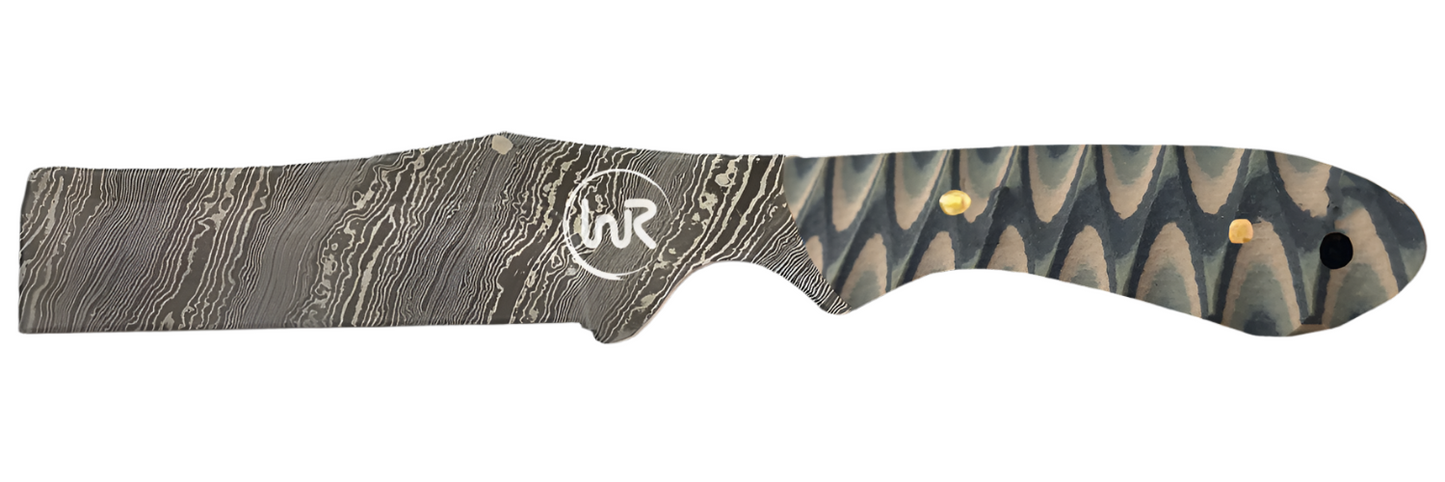 WHISKEY BENT BROWN FANG BULLCUTTER KNIFE