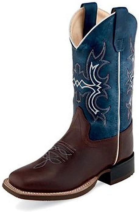 OLD WEST MEN'S DARK BLUE TOP BOOTS