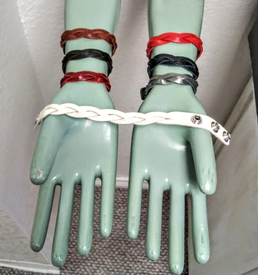 Mini Braid Leather Bracelet