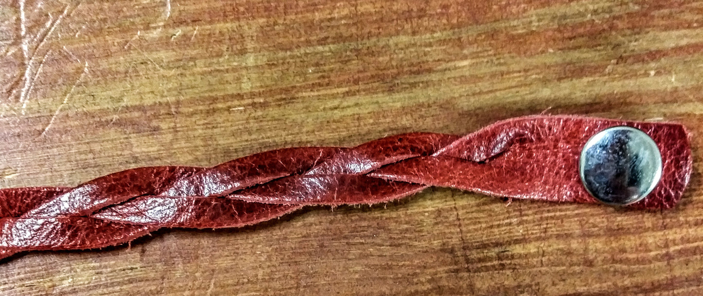 Mini Braid Leather Bracelet