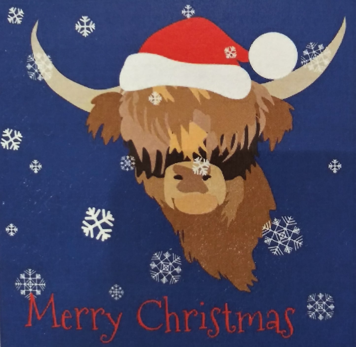 RANCH LIFE "HIGHLAND MERRY CHRISTMAS " SILK WILD RAG