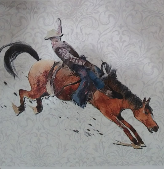 RANCH LIFE "RIDE EM' COWBOY" SILK WILD RAG