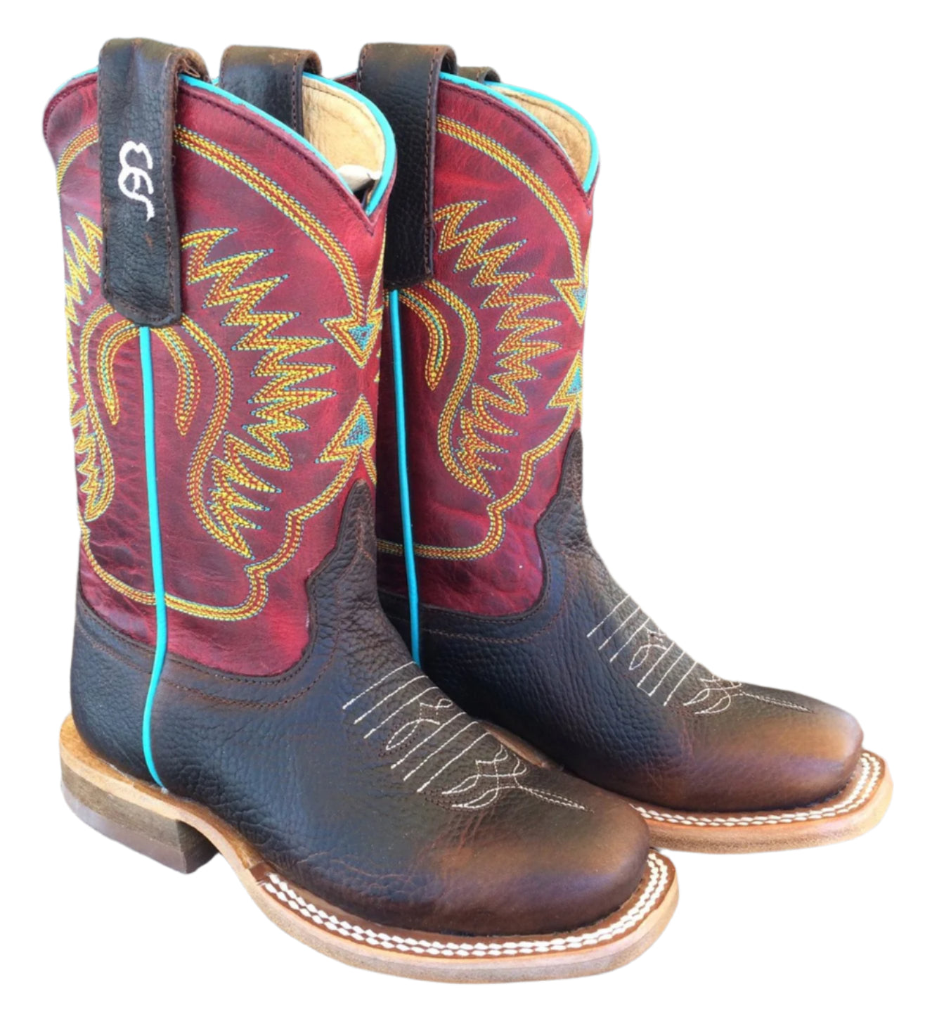 Anderson Bean Red Top Moka Pit Bull Kids Boots