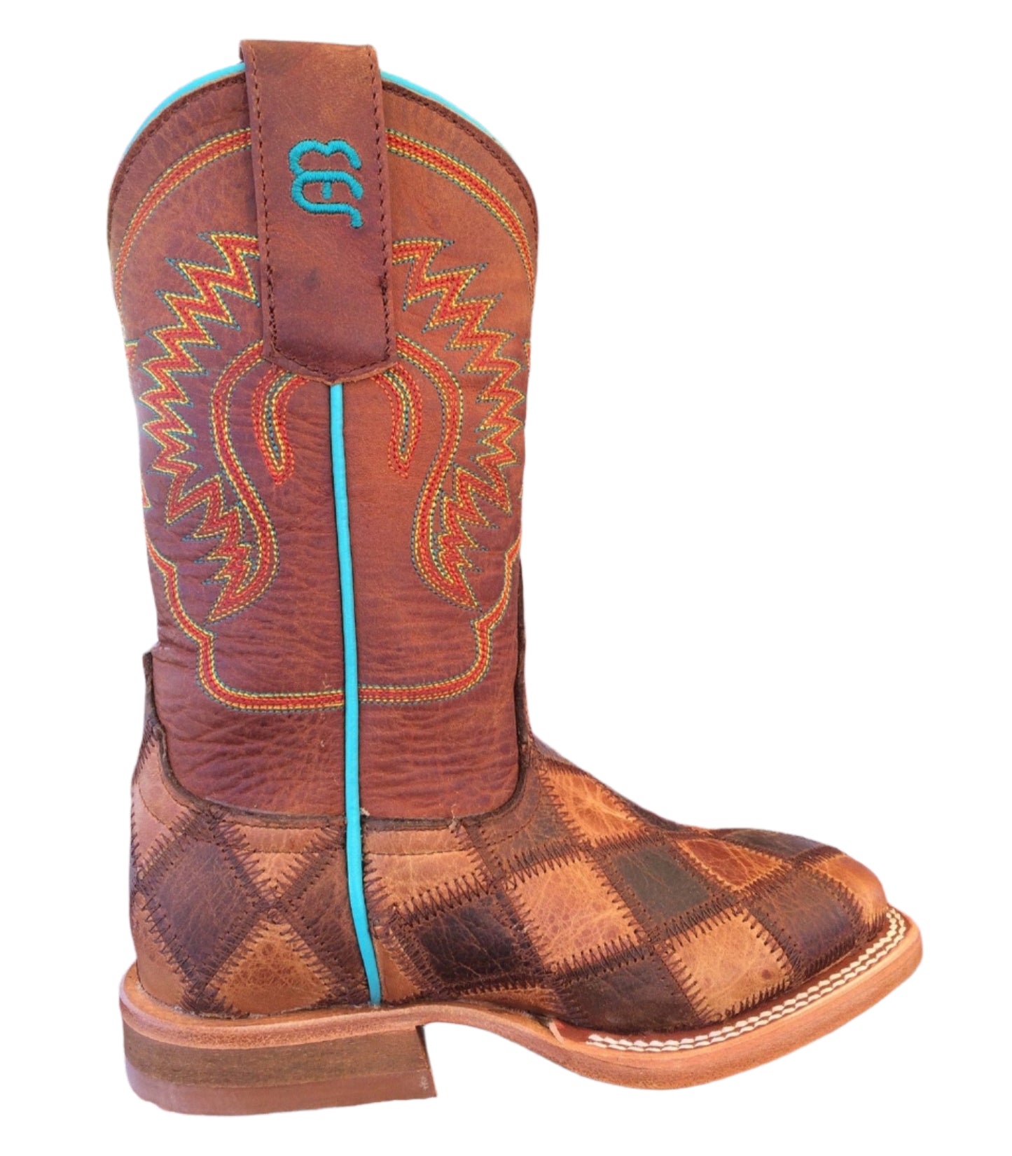 Anderson Bean Horse Power Crazy Train Patchwork Kids Boots