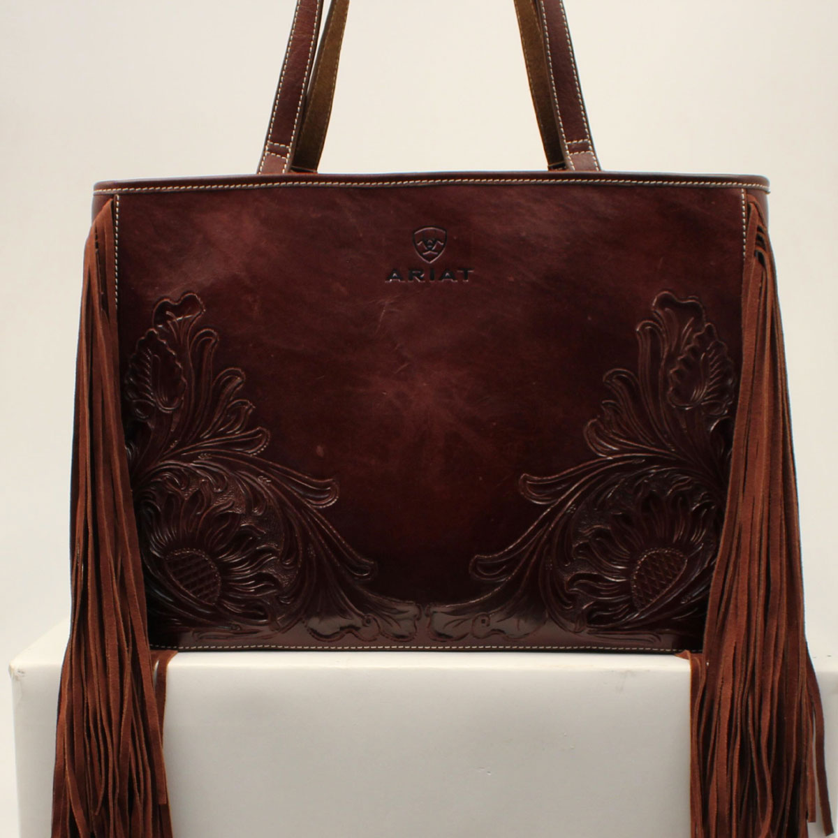 Ariat leather purse top