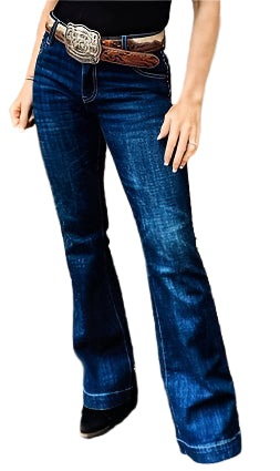 CC Wide Leg Trouser Jean - Dark Wash